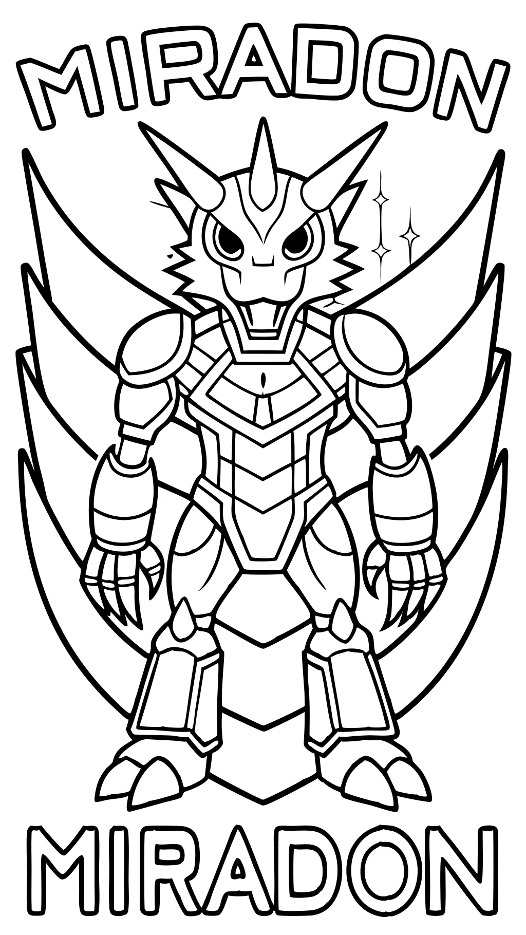 miraidon coloring pages